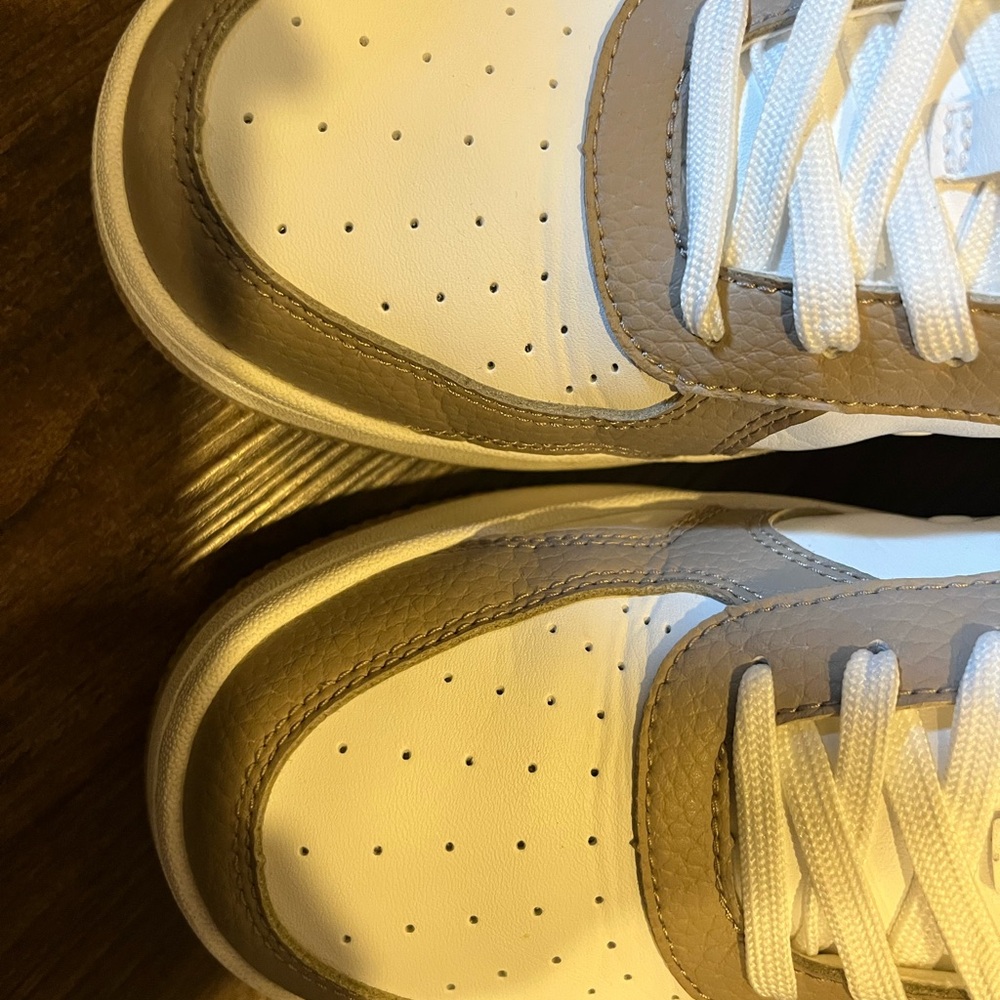 ALO Yoga White and Tan Athletic Shoes - Picture 6 of 10